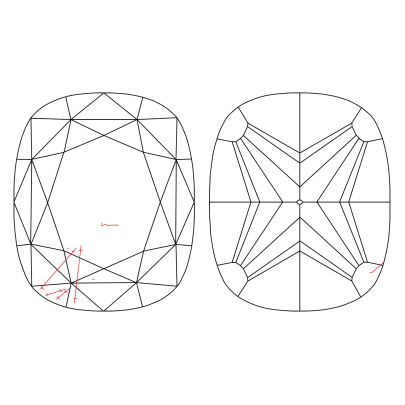 Prírodný farebný diamant s GIA certifikatom cushion fancy intense žltý 1.03 ct SI2 8827490658_Y6 2