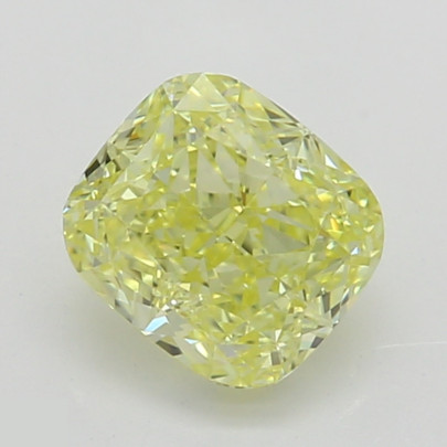 Prírodný farebný diamant s GIA certifikatom cushion fancy intense žltý 0.52 ct VS2 3829540233_Y6