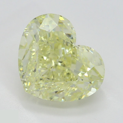 Prírodný farebný diamant s GIA certifikatom srdce fancy light žltý 2.25 ct VVS2 5829540495_Y4