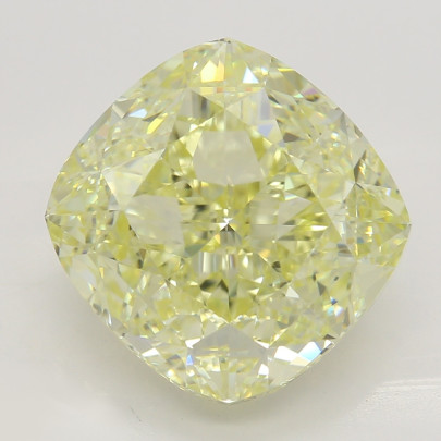 Prírodný farebný diamant s GIA certifikatom cushion fancy light žltý 5.55 ct IF 1830980551_Y4