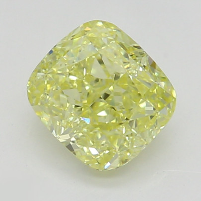 Prírodný farebný diamant s GIA certifikatom cushion fancy intense žltý 0.60 ct VVS2 4829600084_Y6