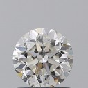 Prírodný diamant okrúhly briliant, SI2, H, 1ct, GIA