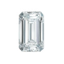 LAB diamant biely emerald 3,75 x 2,5 mm 0,15ct, Fazetovaný