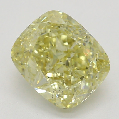 Farebný diamant cushion, fancy žltý, GIA 2845940322 Y5