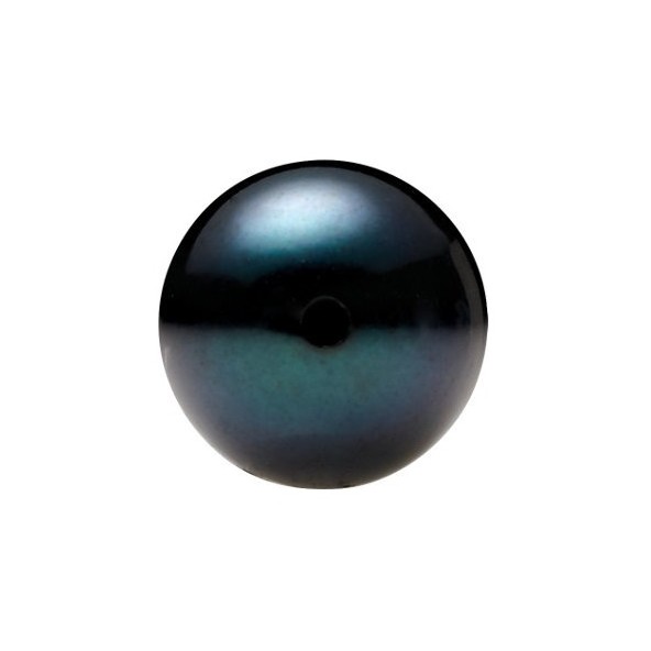 Morská perla čierna okrúhla 3 mm Half-drilled MPR2AABL-3