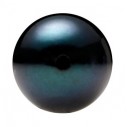 Morská perla čierna okrúhla 3 mm, AA, Half-drilled