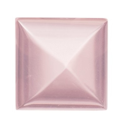 Quartz rose-ruženín štvorec 12 x 12 mm 10ct Kabošon KRPKSRO-12
