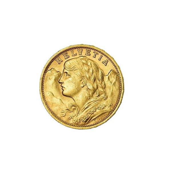 Investičná zlatá minca 5,8 g 20 Frank Helvetia Vreneli 1935 LB 31104444-35 (1)