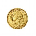 Investičná zlatá minca 5,8 g 20 Frank Helvetia Vreneli 1935 LB