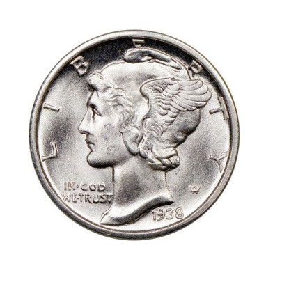 Investičná strieborná minca 2,25 g One dime Liberty AG000006