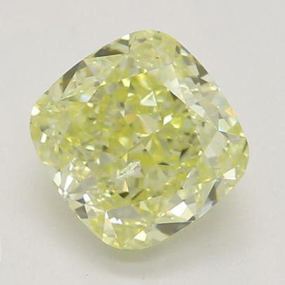 Farebný diamant cushion, fancy žltý, GIA 5872210365 Y5