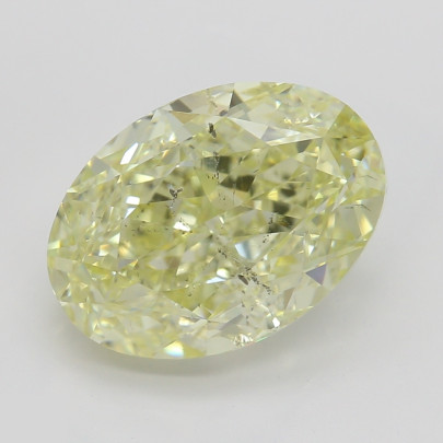 Prírodný farebný diamant s GIA certifikatom oval fancy light žltý 3.01 ct SI2 3841680143_Y4