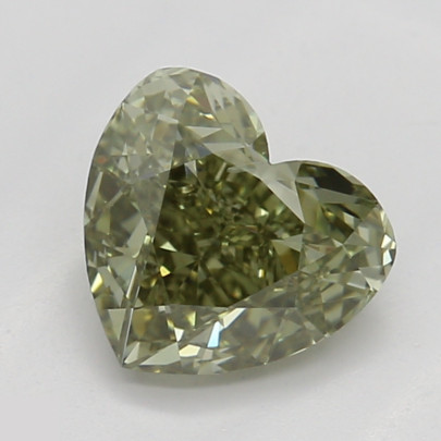 Prírodný farebný diamant s GIA certifikatom srdce fancy dark tmavo sivo zelenožltý 0.70 ct SI2 1825820111_Y9