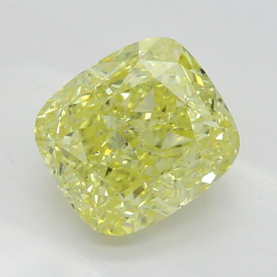 Prírodný farebný diamant s GIA certifikatom cushion fancy intense žltý 1.37 ct SI2 1829540550_Y6