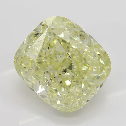 Prírodný farebný diamant s GIA certifikatom cushion fancy light žltý 3.77 ct I1 6826540656_Y4