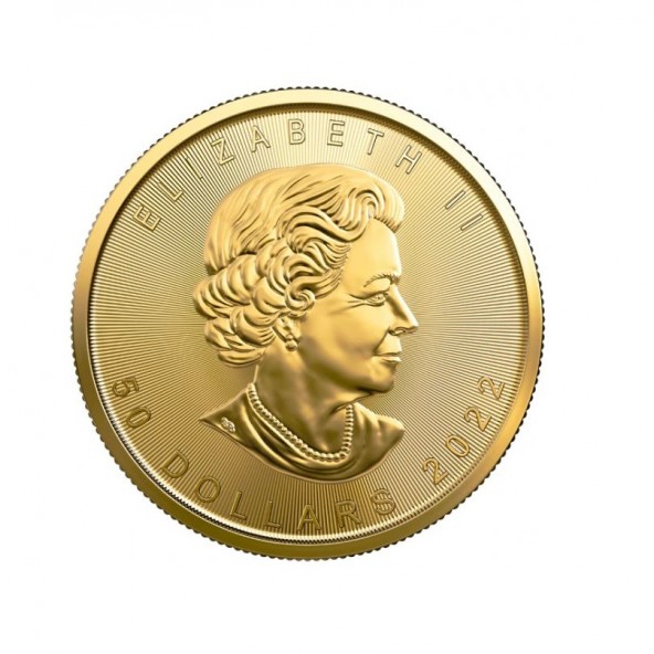 Investičná zlatá minca 1 oz  Maple leaf 50 dollars 04102201-22