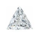 LAB diamant biely triangel 10,5 mm 3,2ct, Fazetovaný
