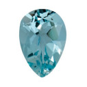 Akvamarín slza 6 x 4 mm, A, Fazetovaný