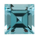 Akvamarín štvorec 5 x 5 mm, AA, Step-cut