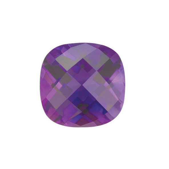 Ametyst antický štvorec 10 x 10 mm 3,65ct Checkerboard cut AMVCAAPU-10