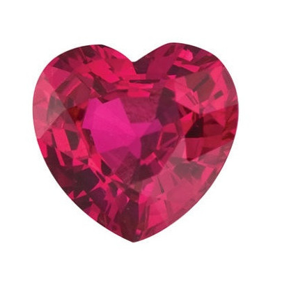 Rubín srdce 3,5 x 3,5 mm 0,22ct Fazetovaný RBHFARB-3,5