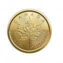 Investičná zlatá minca 1/10 oz  Maple leaf 5 dolars