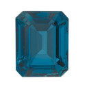 Topás London Blue emerald 9 x 7 mm, AA, Fazetovaný