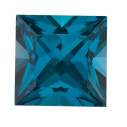 Topás London Blue štvorec 3 x 3 mm, AA, Princess cut