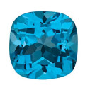 Topás Swiss Blue antický štvorec 12 x 12 mm, AA, Fazetovaný