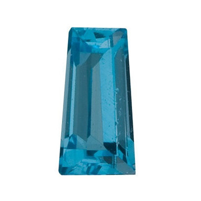 Topás Swiss Blue zúžená bageta 4 x 2 mm 0,12ct Fazetovaný TPZFAASB-4