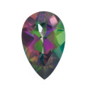 Topás Green mystic slza 10 x 7 mm, AA, Fazetovaný