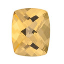 Topás honey antický cushion 6 x 4 mm, Fine, Checkerboard cut
