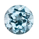 Topás Sky Blue okrúhly 2,5 mm, AA, Fazetovaný