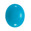 Tyrkys bluebird ovál 10 x 8 mm, Standard, Kabošon