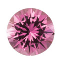 Zafír ružový okrúhly 2,5 mm, AA, Precision diamantový