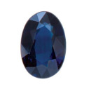 Zafír modrý ovál 6 x 4 mm, Komerčné, Fazetovaný