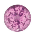 Zafír ružový okrúhly 3,5 mm, AA, Fazetovaný