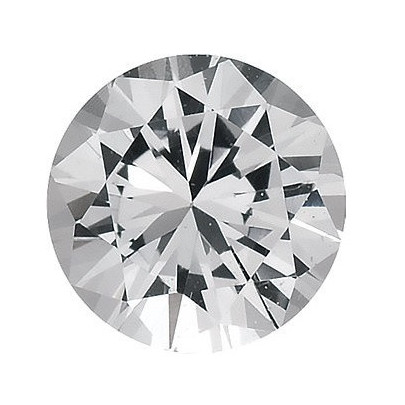 Zafír biely okrúhly 2,75 mm 0,091ct Diamantový ZFRDAAC-2,75