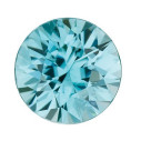 Zirkon blue okrúhly 2,5 mm, AA, Fazetovaný
