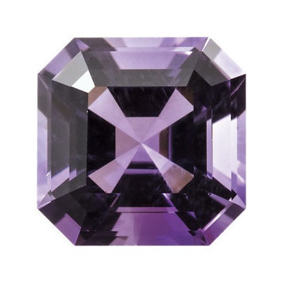 Ametyst asscher 6 x 6 mm 0,095ct Fazetovaný AMAFAAPU-6