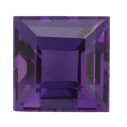 Ametyst štvorec 6 x 6 mm, AA, Step-cut