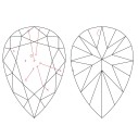 Prírodný diamant hruška, SI2, H, 1,01ct, GIA