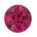 Rubín okrúhly 2 mm, AA, Diamantový