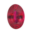 Rubín ovál 5 x 4 mm, A, Fazetovaný