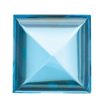 Topás Swiss Blue štvorec 7 x 7 mm 2,64ct Kabošon TPPKAASB-7