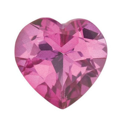 Topás Pure pink mystic srdce 6 x 6 mm 1ct Fazetovaný TPHFAAPN-6