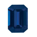Zafír modrý emerald 5 x 3 mm, AA, Fazetovaný