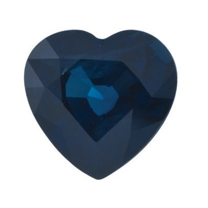 Zafír modrý srdce 7 x 7 mm 1,6ct Fazetovaný ZFHFASP-7