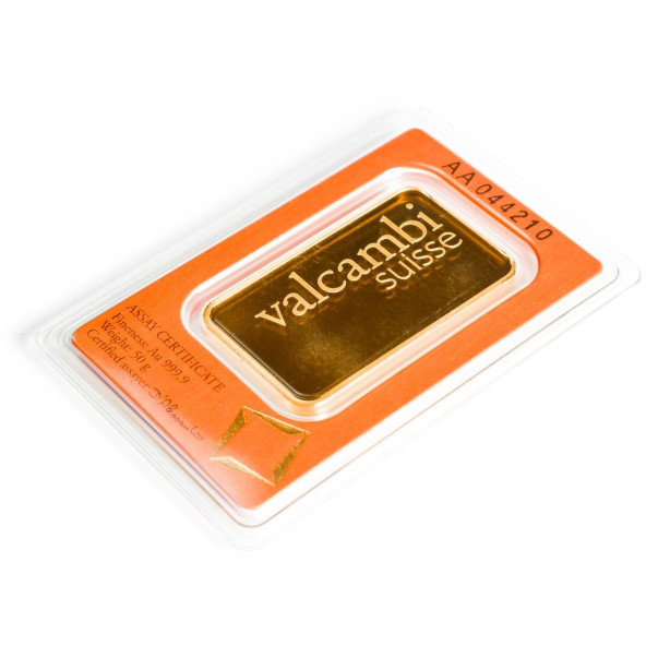 70028 Investičná zlatá tehla  50 g Valcambi  (3)