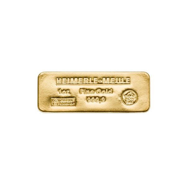 Investicna zlata tehla 31,1 g rakva Heimerle+Meule 81015934